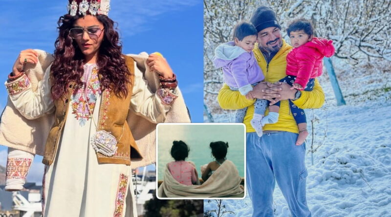 Abhinav Shukla with his twins