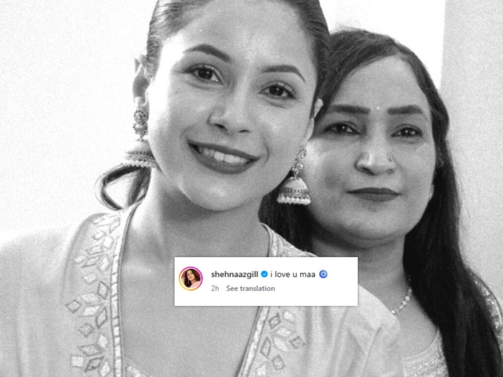 Shehnaaz Gill post on mothers day